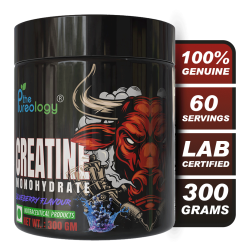 thepureology Creatine Monohydrate Micronized   (300 g, Blueberry)