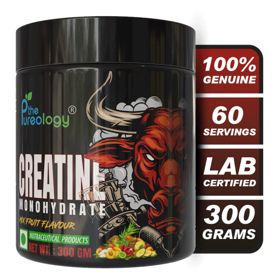 thepureology Creatine Monohydrate Micronized   (300 g, Mix- Fruit)