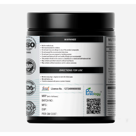 thepureology L-Arginine HCL (150 g, Unflavoured) thepureology L-Arginine HCL (150 g, Unflavoured)