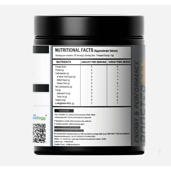 thepureology L-Arginine HCL (150 g, Unflavoured) thepureology L-Arginine HCL (150 g, Unflavoured)