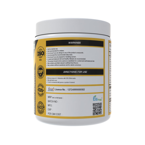 thepureology 100% Pure For Muscle Recovery Glutamine (300 g, Mango) thepureology 100% Pure For Muscle Recovery Glutamine (300 g, Mango)