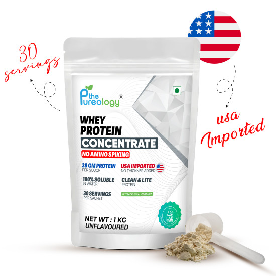  Whey Protien | Concentrate (80%) Whey Protein  (1 kg, Unflavoured)