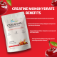 thePureology Creatine Monohydrate Supplement, Micronised, Tangy Fruit Punch Flavour, 5000 Mg, 20 Servings