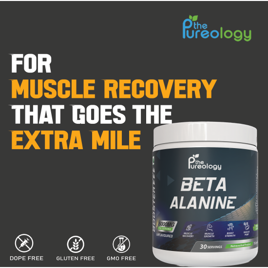 thepureology Beta Alanine, 5,000mg Unflavoured 30 Servings thepureology Beta Alanine, 5,000mg Unflavoured 30 Servings
