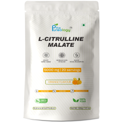 thePureology, L Citrulline Malate powder Orange Flavour, 5000 mg, 20 Servings,100 g