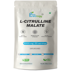 thePureology, L Citrulline Malate powder, 5000 mg, 20 Servings, Unflavoured,100 g