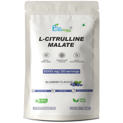 thePureology, L Citrulline Malate powder Blueberry Flavour, 5000 mg, 20 Servings,100 g
