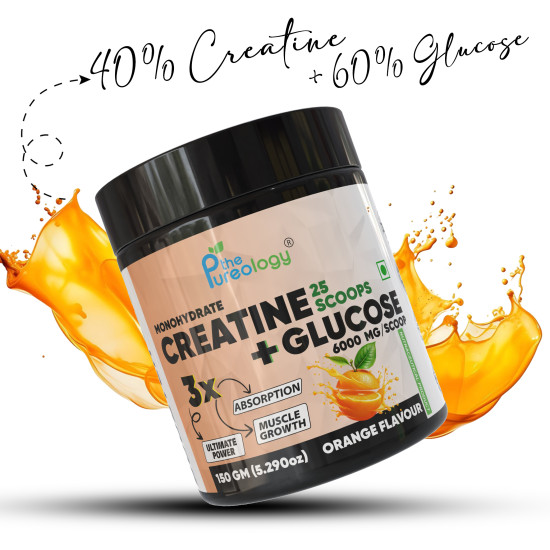Monohydrate Creatine + Glucose Creatine (150 g, Orange) Monohydrate Creatine + Glucose Creatine (150 g, Orange)