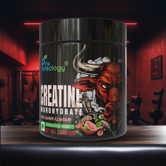 thepureology Creatine Monohydrate Micronized   (300 g, Pink Guava)