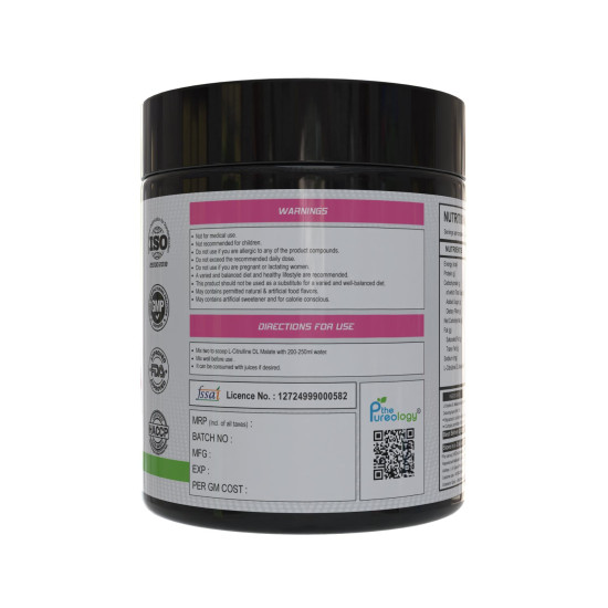 thepureology L-Citrulline DL-Malate Jar   (150 g, Pink Guava)