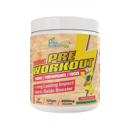 thepureology Pre Workout 8000mg Creatine  (300 g, Pineapple)